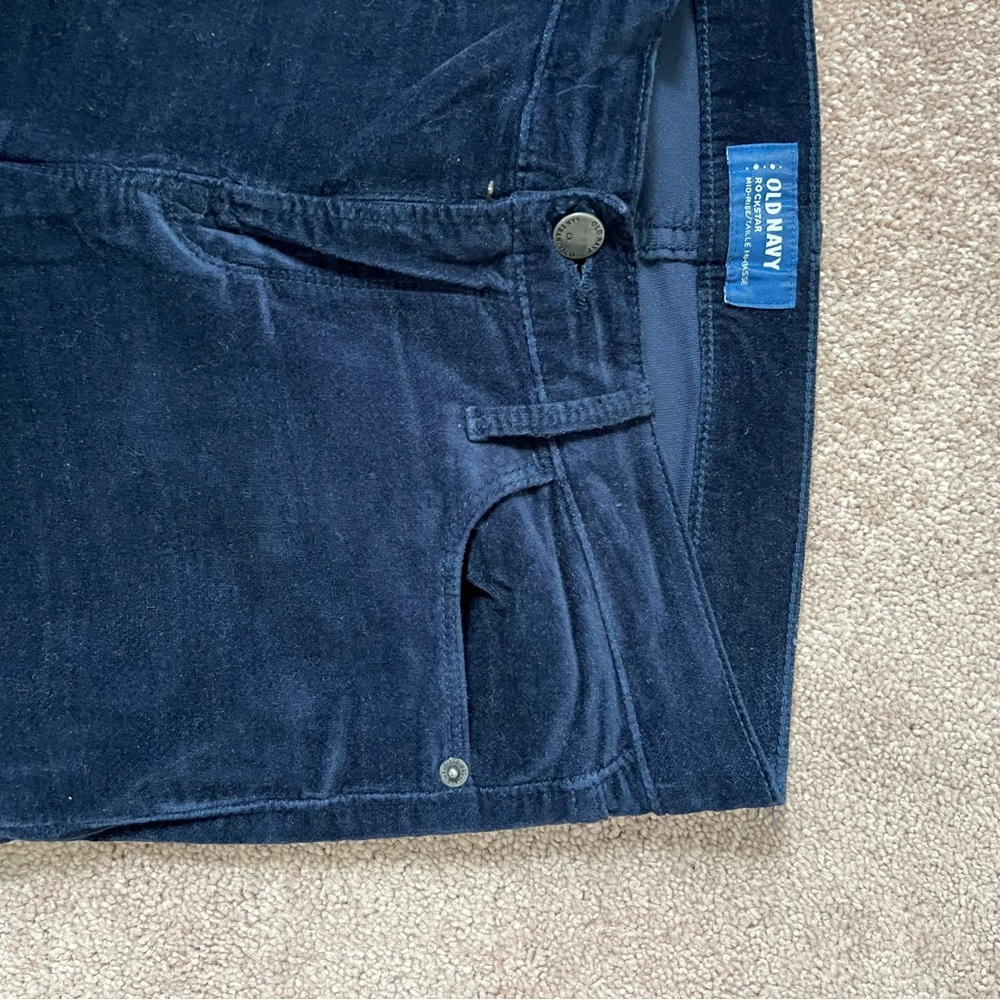 Velvet skinny pants